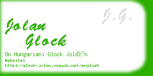 jolan glock business card